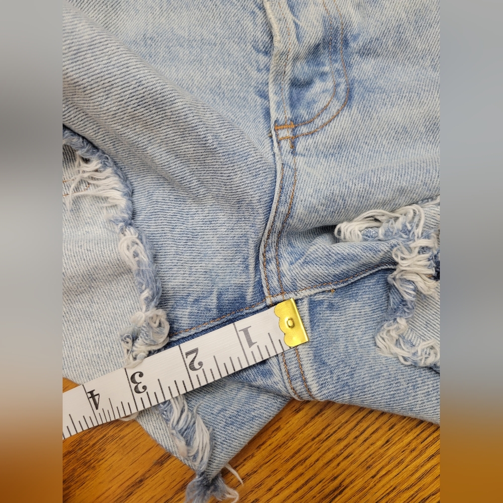 AGOLDE Parker Vintage Cut Off Shorts Swapmeet Distressed Button Fly Size 29 - Picture 11 of 11